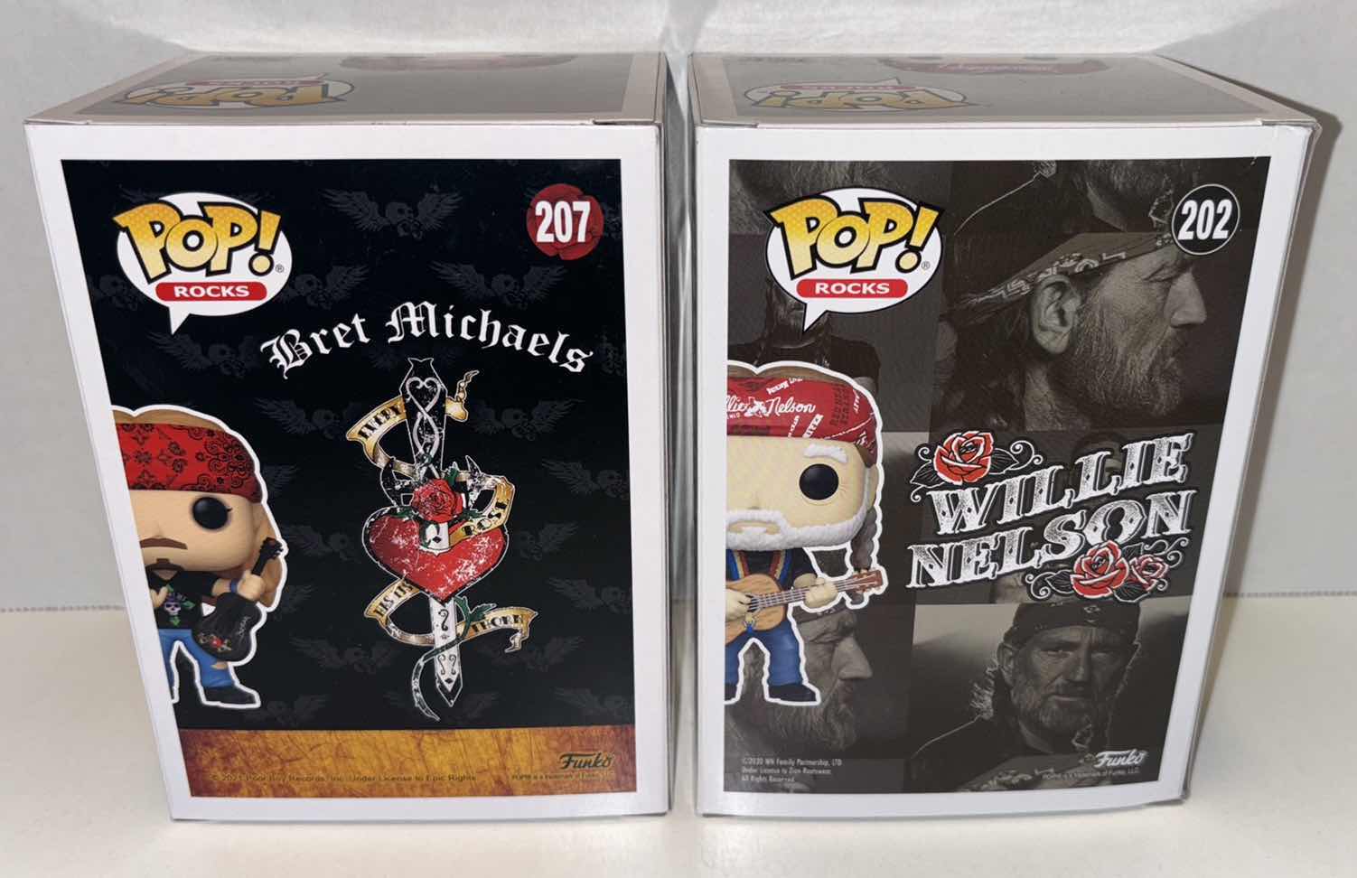 Photo 1 of NEW FUNKO POP! ROCKS VINYL FIGURES, #183 QUEEN- FREDDIE MERCURY & #207 BRET MICHAELS