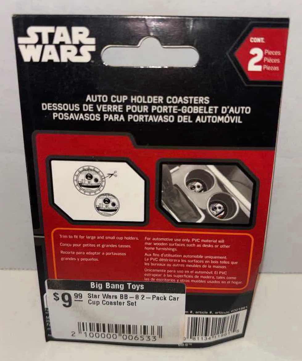 View 5 of NEW STAR WARS DARTH VADER AIR FRESHENERS & BB-8 AUTO CUP HOLDER COASTERS (4PCS)