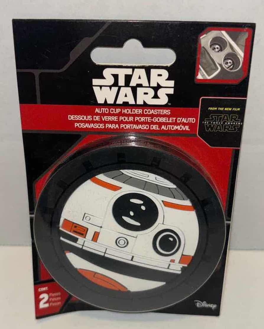 View 4 of NEW STAR WARS DARTH VADER AIR FRESHENERS & BB-8 AUTO CUP HOLDER COASTERS (4PCS)