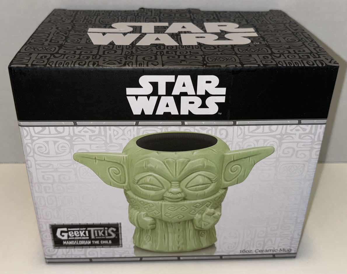 Photo 1 of NEW GEEKI TIKIS STAR WARS MANDALORIAN THE CHILD 16 OZ CERAMIC MUG