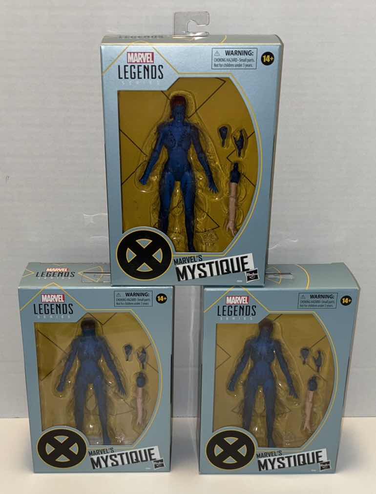 Photo 1 of NEW HASBRO MARVEL LEGENDS SERIES “MARVEL’S MYSTIQUE” ACTION FIGURE & ACCESSORIES 3-PACK