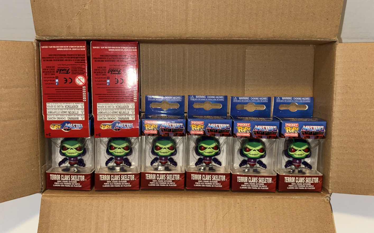 Photo 1 of NEW FUNKO POP! POCKET POP! VINYL FIGURE KEYCHAIN, MASTERS OF THE UNIVERSE TERROR CLAWS SKELETOR (8-PACK)