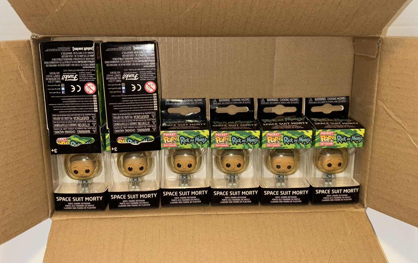 Photo 1 of NEW FUNKO POP! POCKET POP! VINYL FIGURE KEYCHAIN, RICK AND MORTY “SPACE SUIT MORTY” (8-PACK)