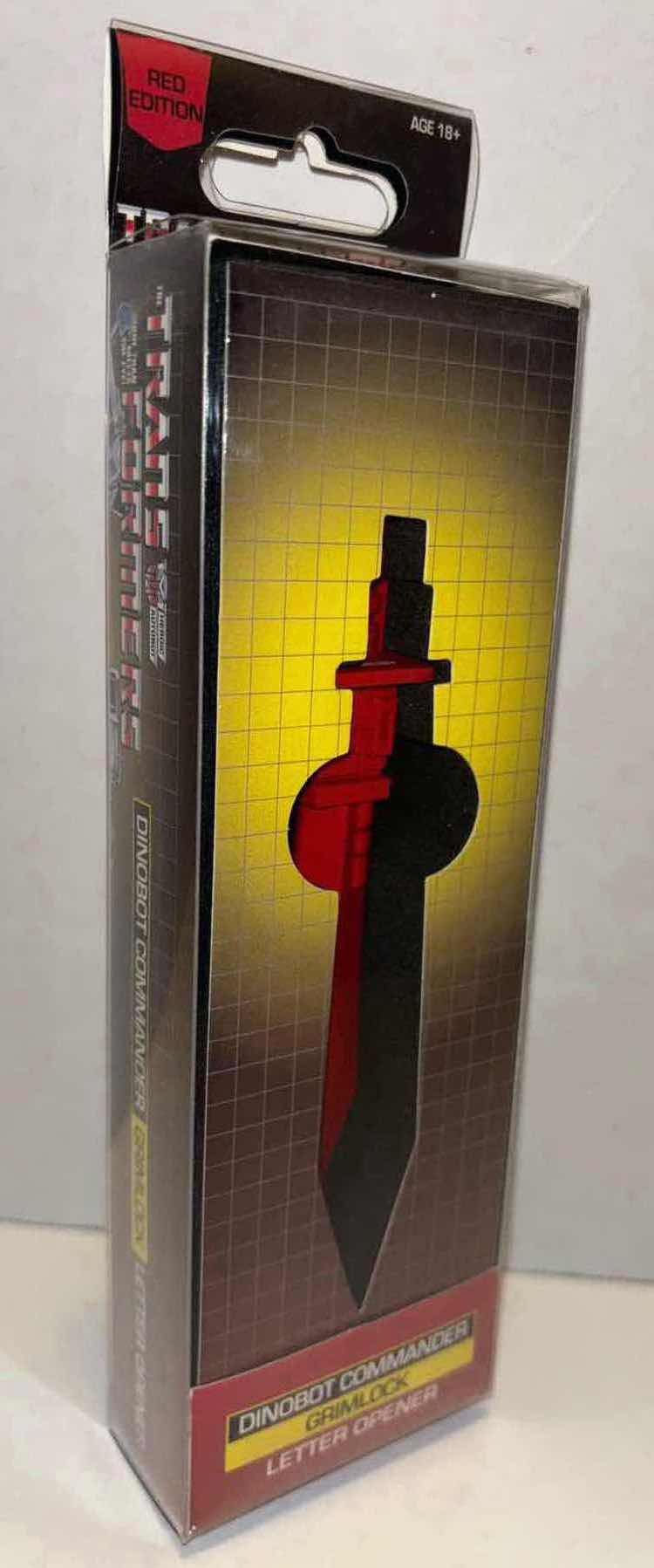 Photo 1 of NEW ICON HEROES TRANSFORMERS DINOBOT COMMANDER GRIMLOCK LETTER OPENER (RED EDITION)