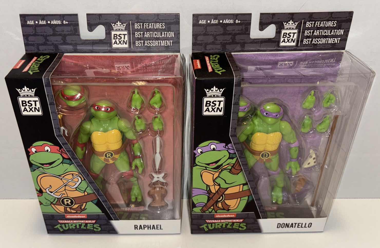 Photo 1 of NEW LOYAL SUBJECTS BST AXN TEENAGE MUTANT NINJA TURTLES ACTION FIGURE & ACCESSORIES 2-PACK, “RAPHAEL” & “DONATELLO”