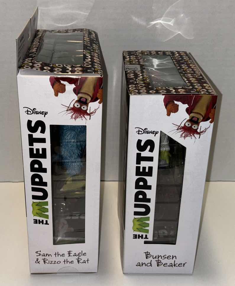 Photo 1 of NEW DIAMOND SELECT TOYS DISNEY THE MUPPETS ACTION FIGURES & ACCESSORIES 2-PACK, “SAM THE EAGLE & RIZZO THE RAT” & “BUNSEN AND BEAKER- LAB ACCIDENT” (2)