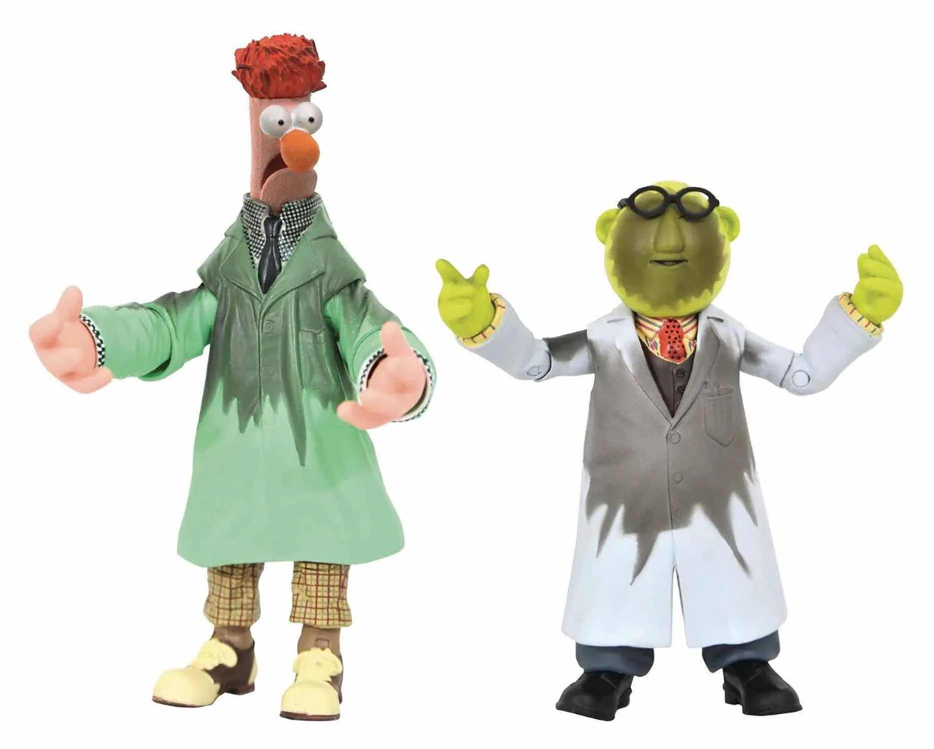 Photo 1 of NEW DIAMOND SELECT TOYS DISNEY THE MUPPETS ACTION FIGURES & ACCESSORIES 2-PACK, “SAM THE EAGLE & RIZZO THE RAT” & “BUNSEN AND BEAKER- LAB ACCIDENT” (2)