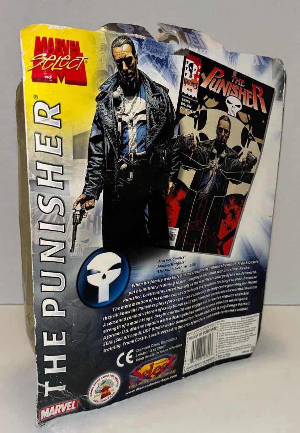 Photo 1 of NEW DIAMOND SELECT TOYS MARVEL SELECT “THE PUNISHER” SPECIAL COLLECTION EDITION ACTION FIGURE W HIGHLY DETAILED BASE