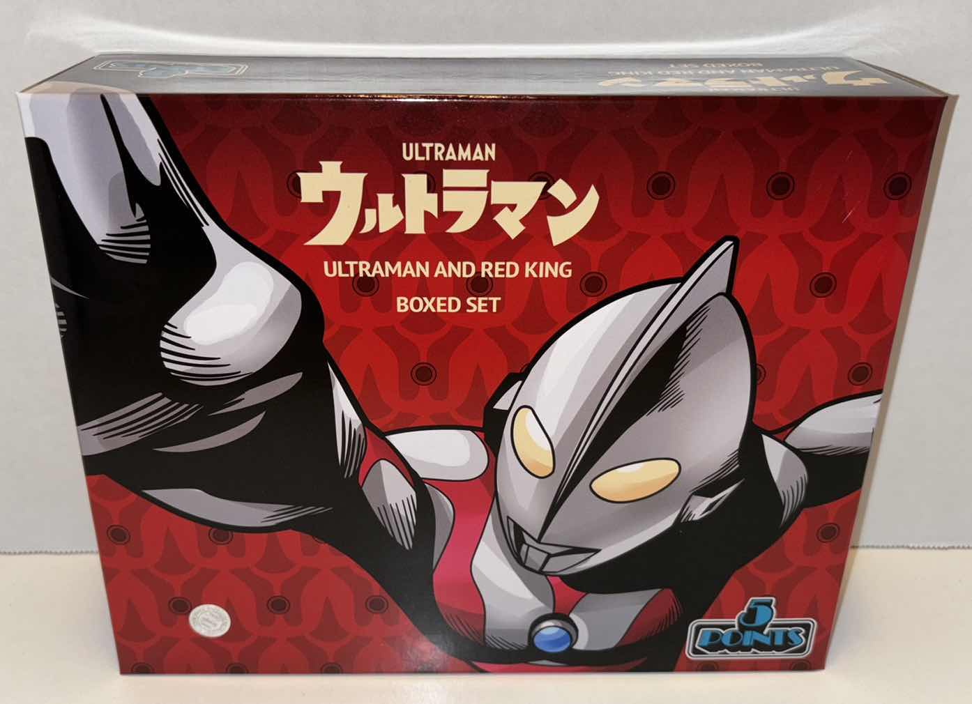 Photo 1 of NEW MEZCO TOYZ 5 POINTS ULTRAMAN AND RED KING BOXED SET (3-PACK)