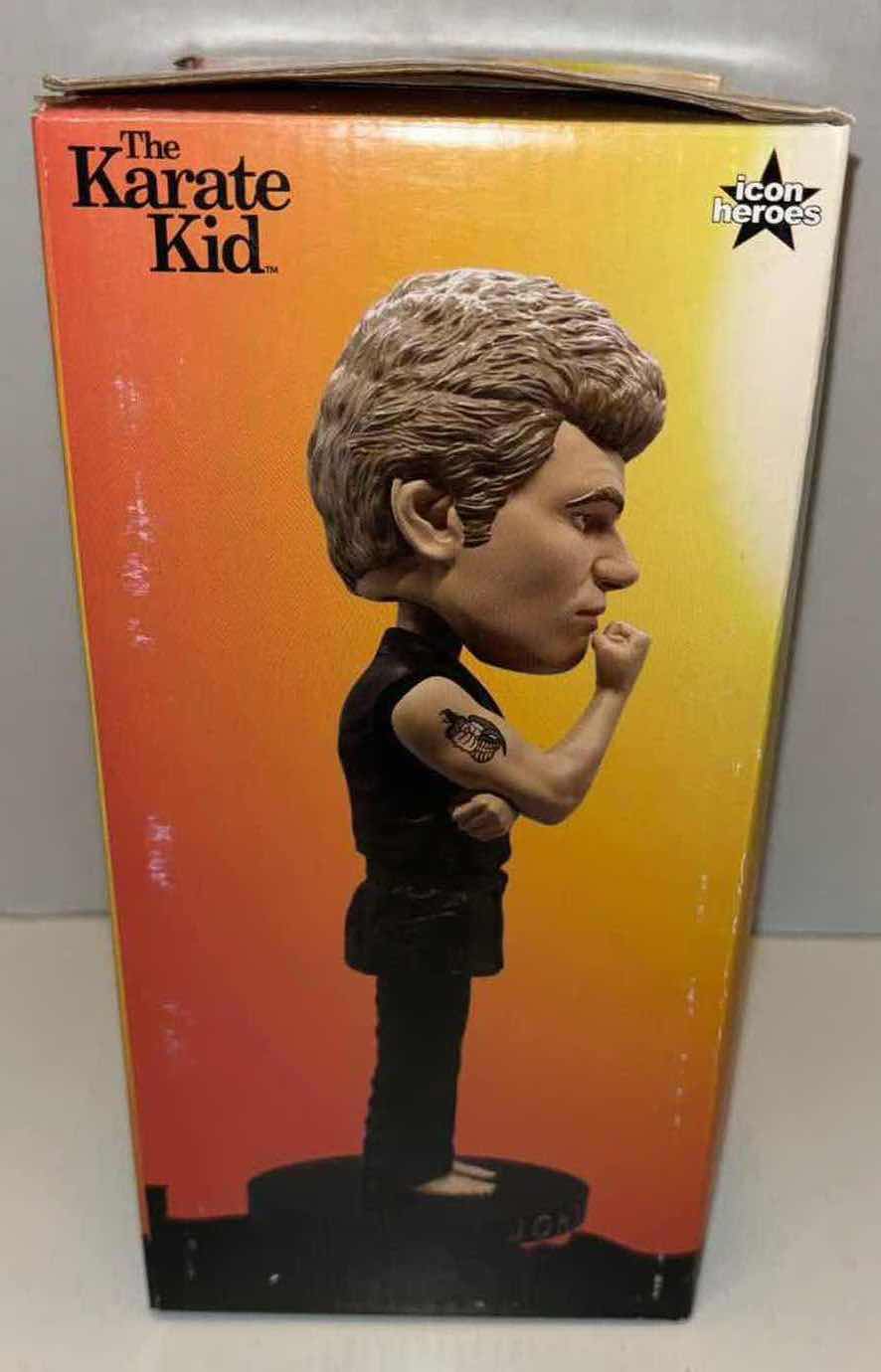 Photo 1 of NEW ICON HEROES THE KARATE KID 8” POLYSTONE “JOHN KREESE” BOBBLEHEAD