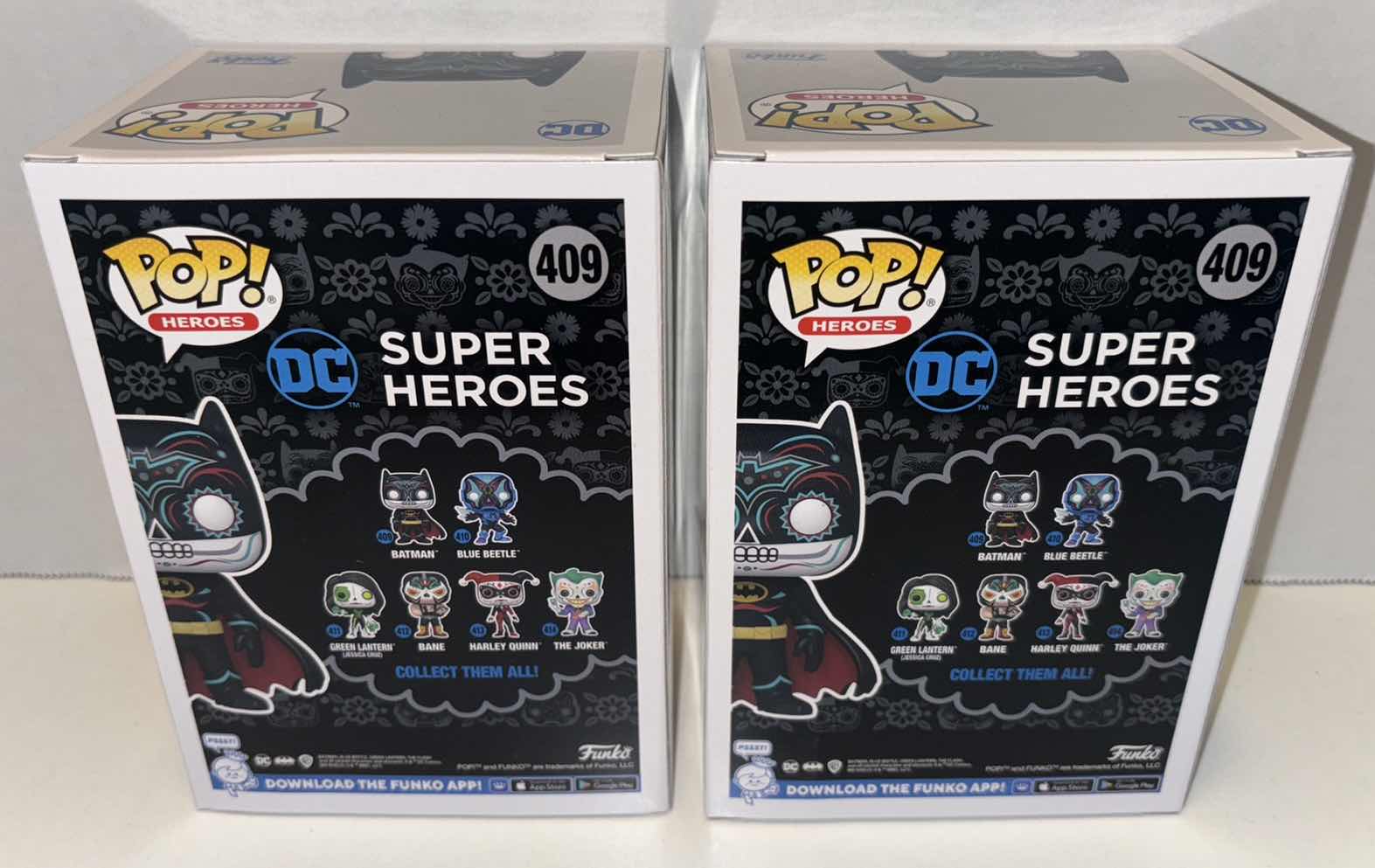 Photo 4 of NEW FUNKO POP! HEROES DIA DE LOS DC SUPER HEROES VINYL FIGURE (2-PACK), #409 BATMAN