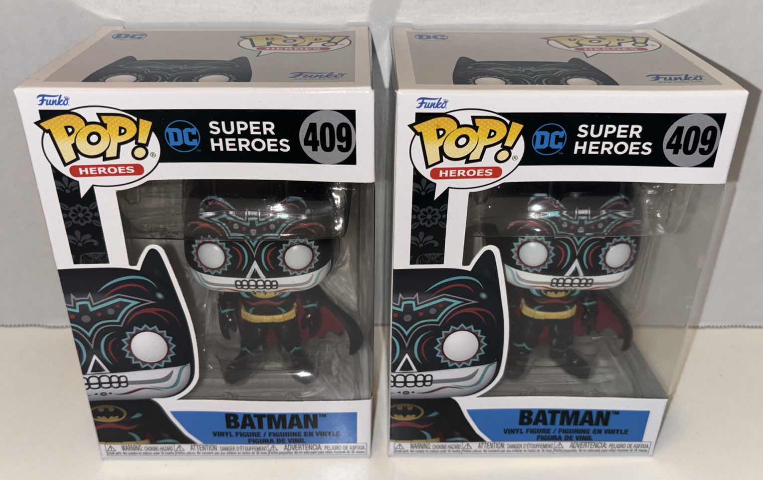 Photo 3 of NEW FUNKO POP! HEROES DIA DE LOS DC SUPER HEROES VINYL FIGURE (2-PACK), #409 BATMAN