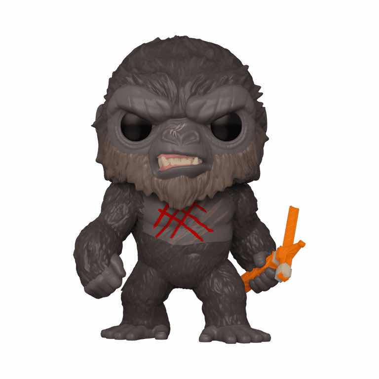 Photo 1 of NEW FUNKO POP! MOVIES VINYL FIGURE (2-PACK), GODZILLA VS KING KONG #1022 BATTLE-SCARRED KONG