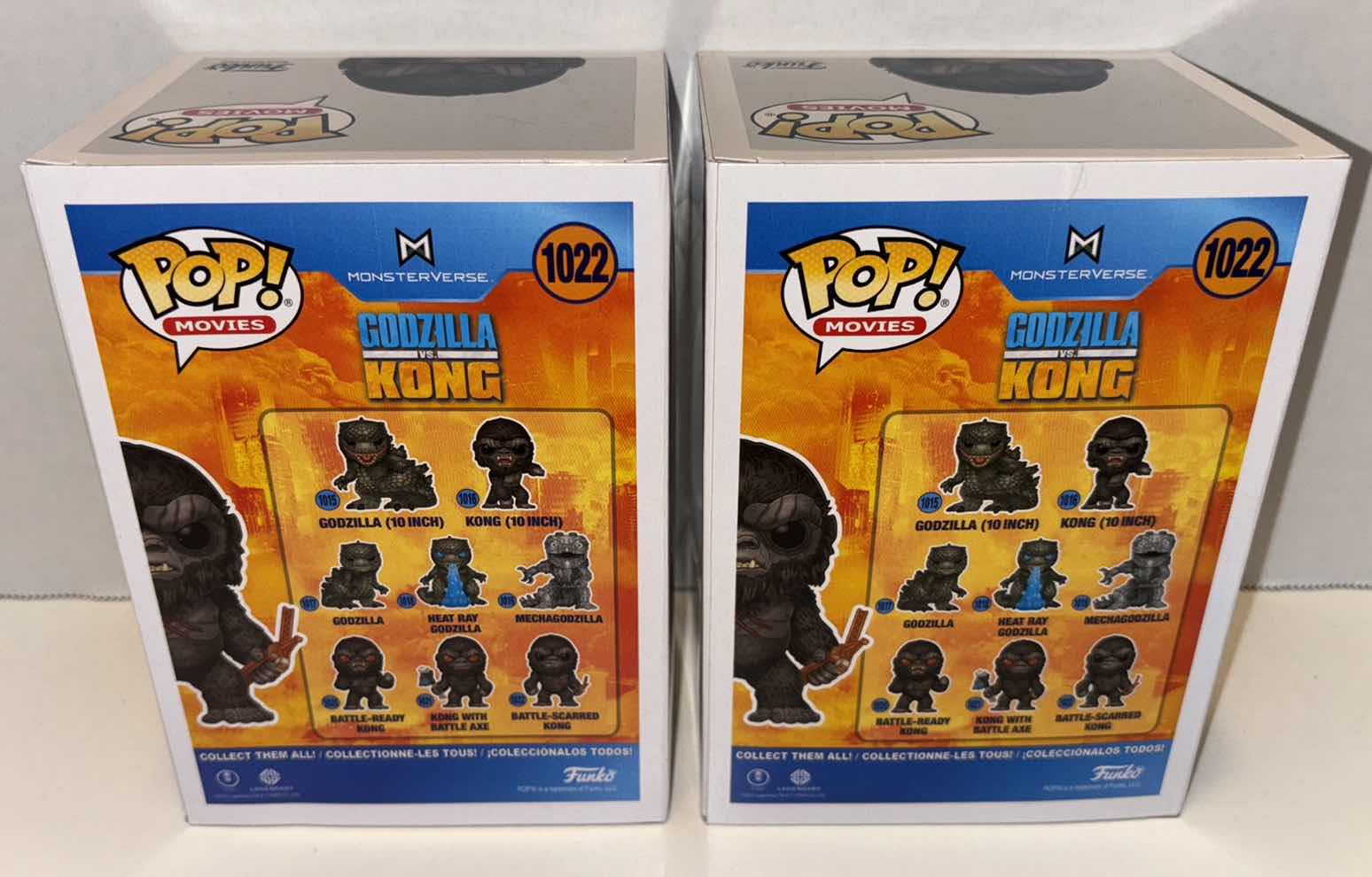 Photo 1 of NEW FUNKO POP! MOVIES VINYL FIGURE (2-PACK), GODZILLA VS KING KONG #1022 BATTLE-SCARRED KONG