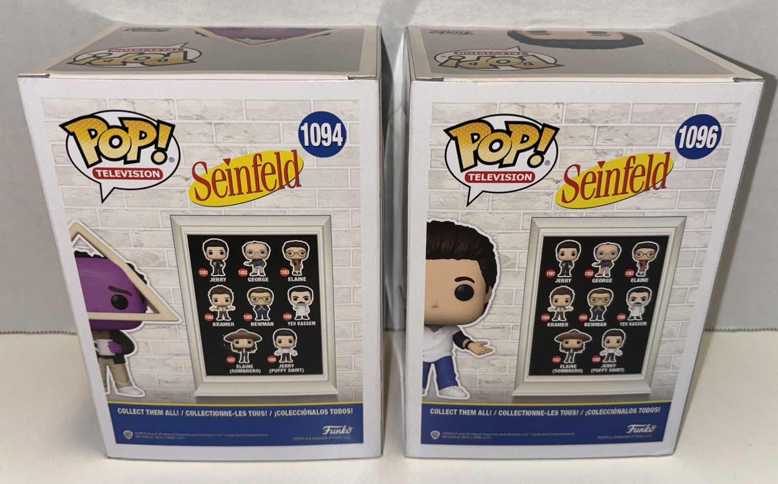 Photo 1 of NEW FUNKO POP! TELEVISION VINYL FIGURE 2-PACK, TARGET EXCLUSIVES SEINFELD #1094 GEORGE (HOLISTIC) & #1096 JERRY