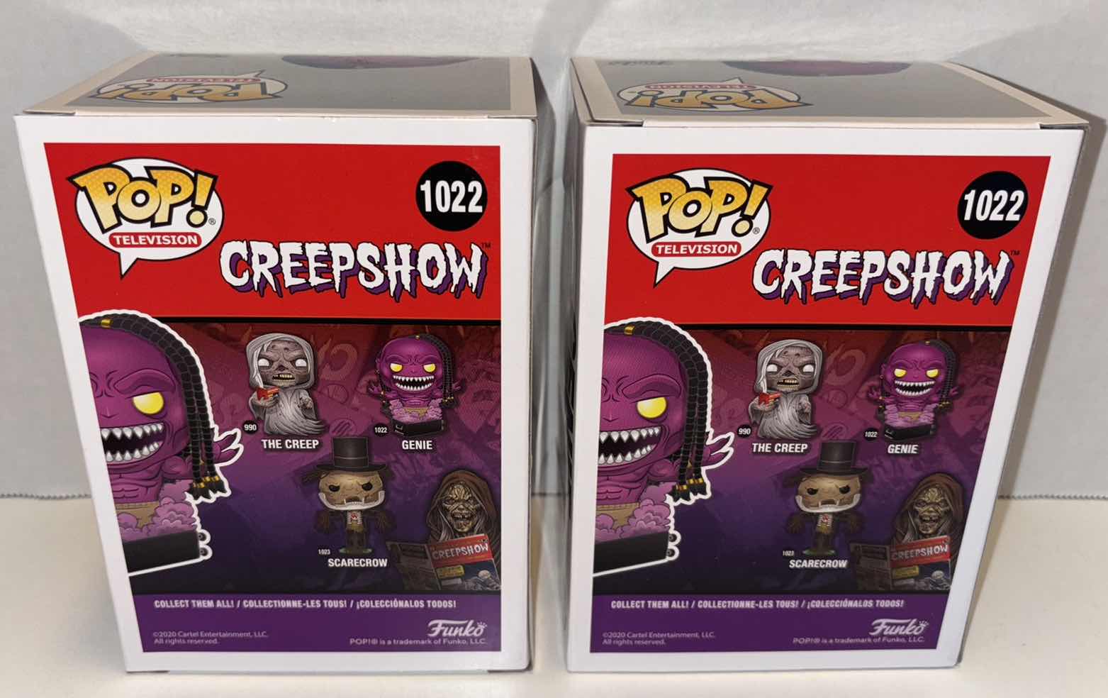 Photo 1 of NEW FUNKO POP! TELEVISION VINYL FIGURE 2-PACK, CREEPSHOW #1022 GENIE