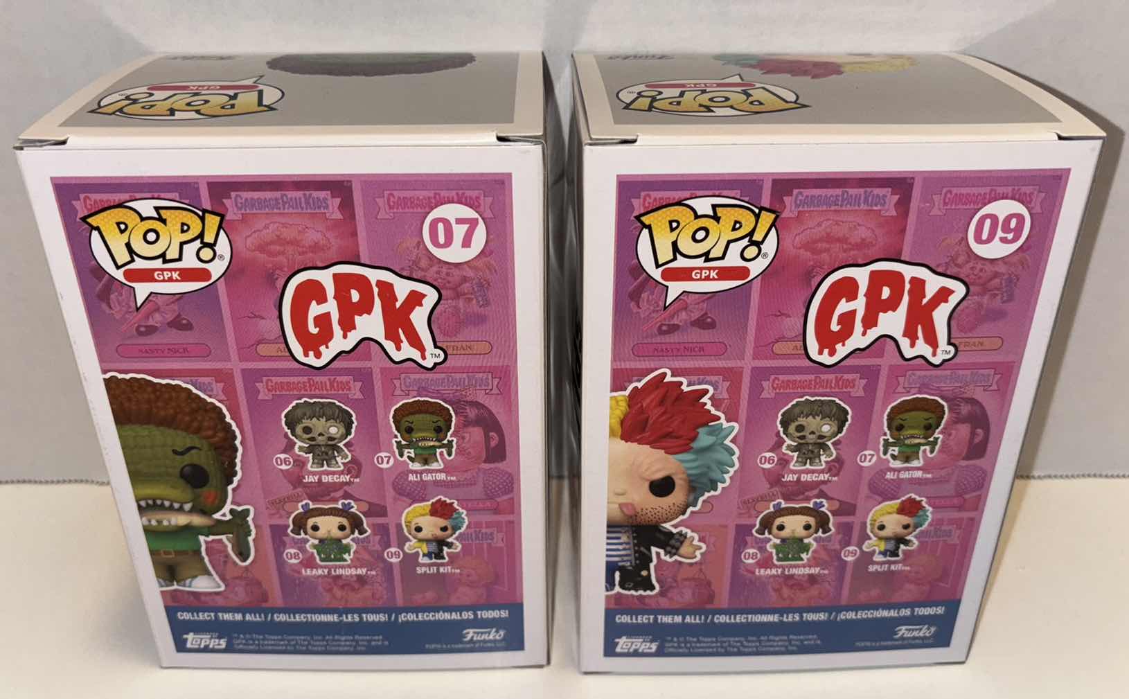 Photo 1 of NEW FUNKO POP! GARBAGE PAIL KIDS VINYL FIGURE 2-PACK, #07 ALI GATOR & #09 SPLIT KIT