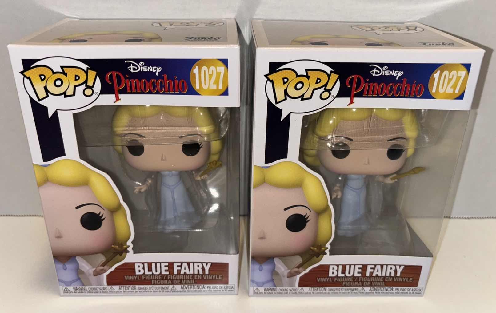 Photo 1 of NEW FUNKO POP! DISNEY VINYL FIGURE 2-PACK, PINOCCHIO #1027 BLUE FAIRY