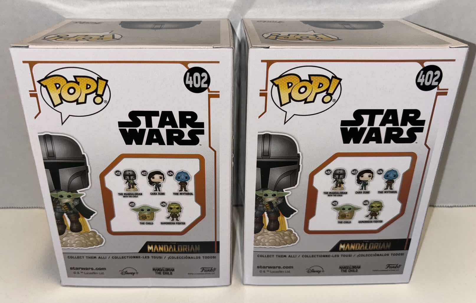 Photo 1 of NEW FUNKO POP! STAR WARS BOBBLE-HEAD VINYL FIGURE 2-PACK, #402 THE MANDALORIAN WITH THE CHILD