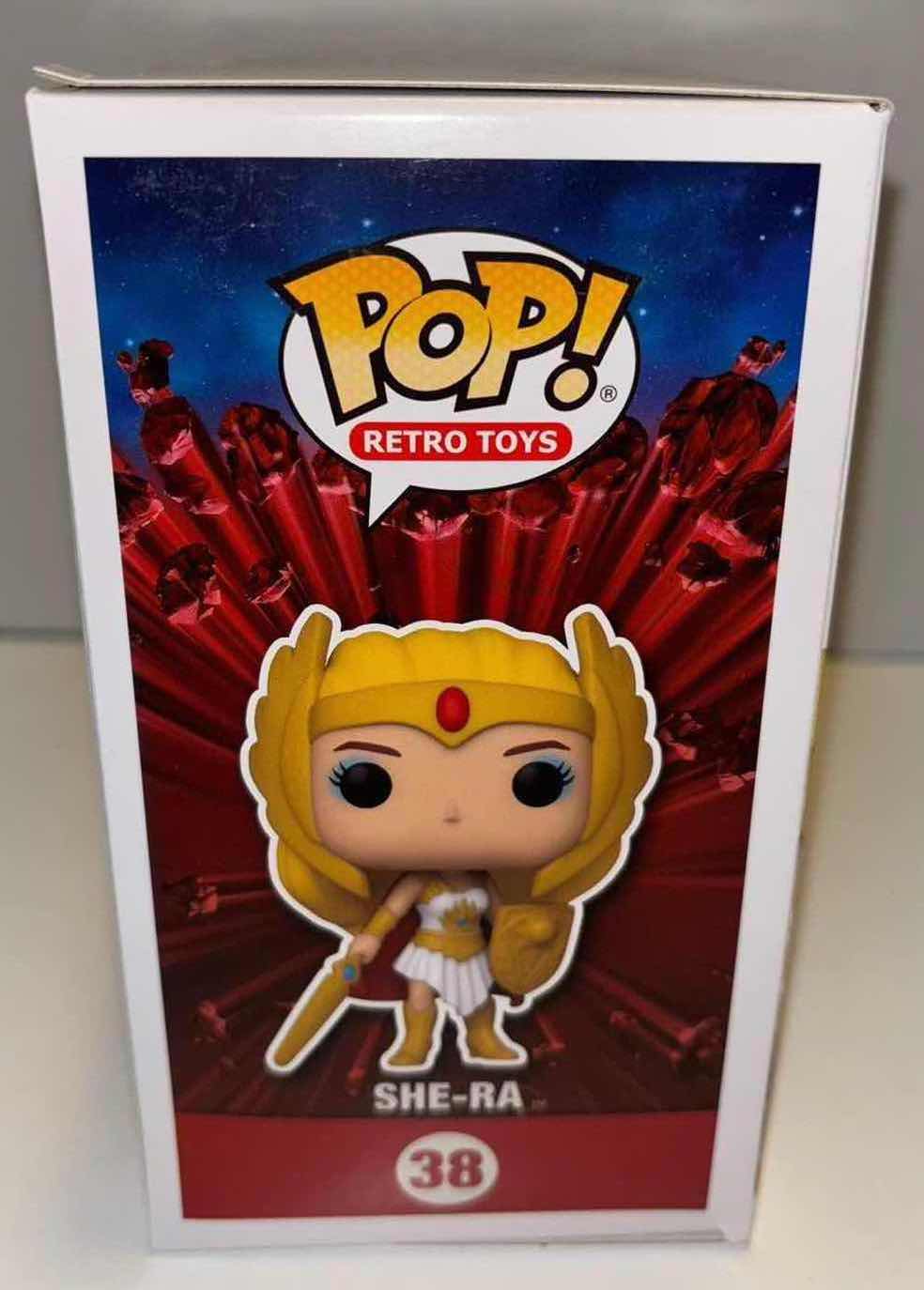 Photo 1 of NEW FUNKO POP! RETRO TOYS VINYL FIGURE 6-PACK, MASTERS OF THE UNIVERSE #38 SHE-RA GLOW IN THE DARK LIMITED EDITION EXCLUSIVE SPECIALTY SERIES (3) & #38 SHE-RA (3)