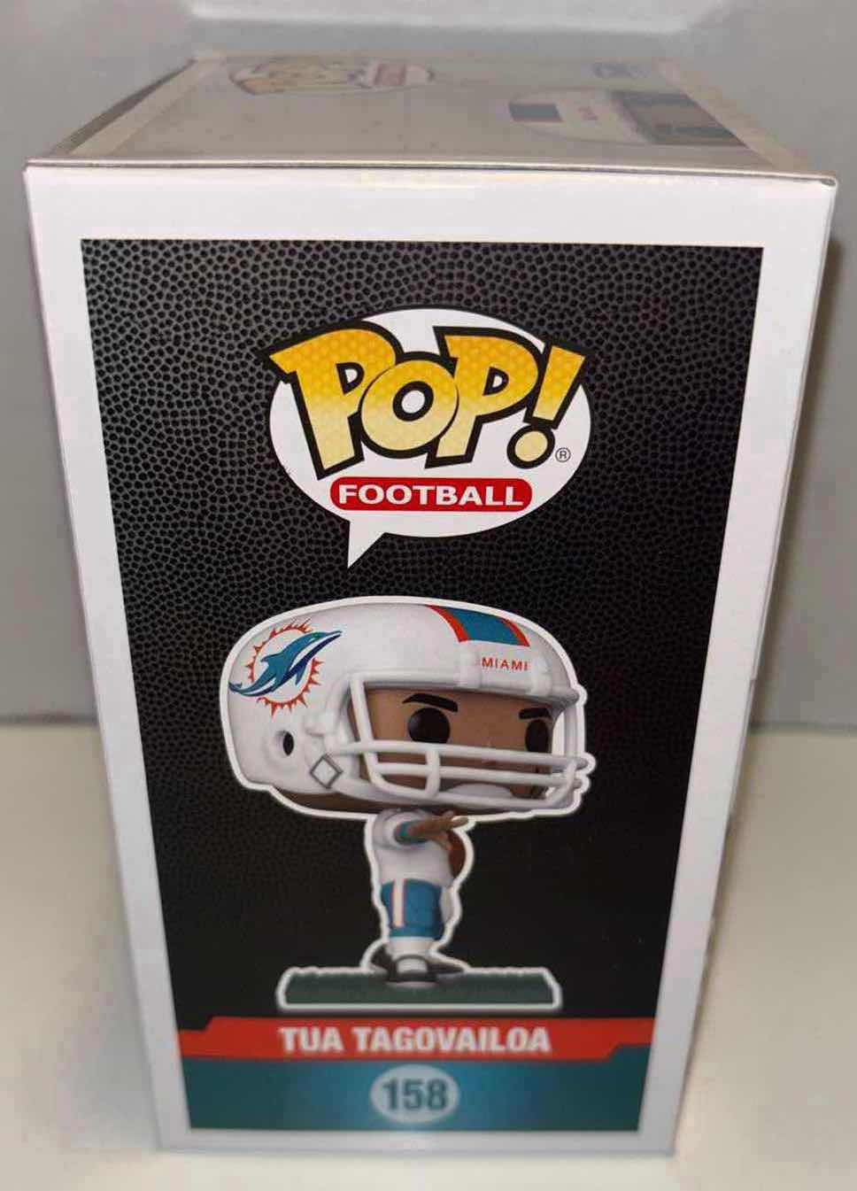 Photo 1 of NEW FUNKO POP! NFL FOOTBALL VINYL FIGURE 6-PACK, MIAMI DOLPHINS #158 TUA TAGOVAILOA