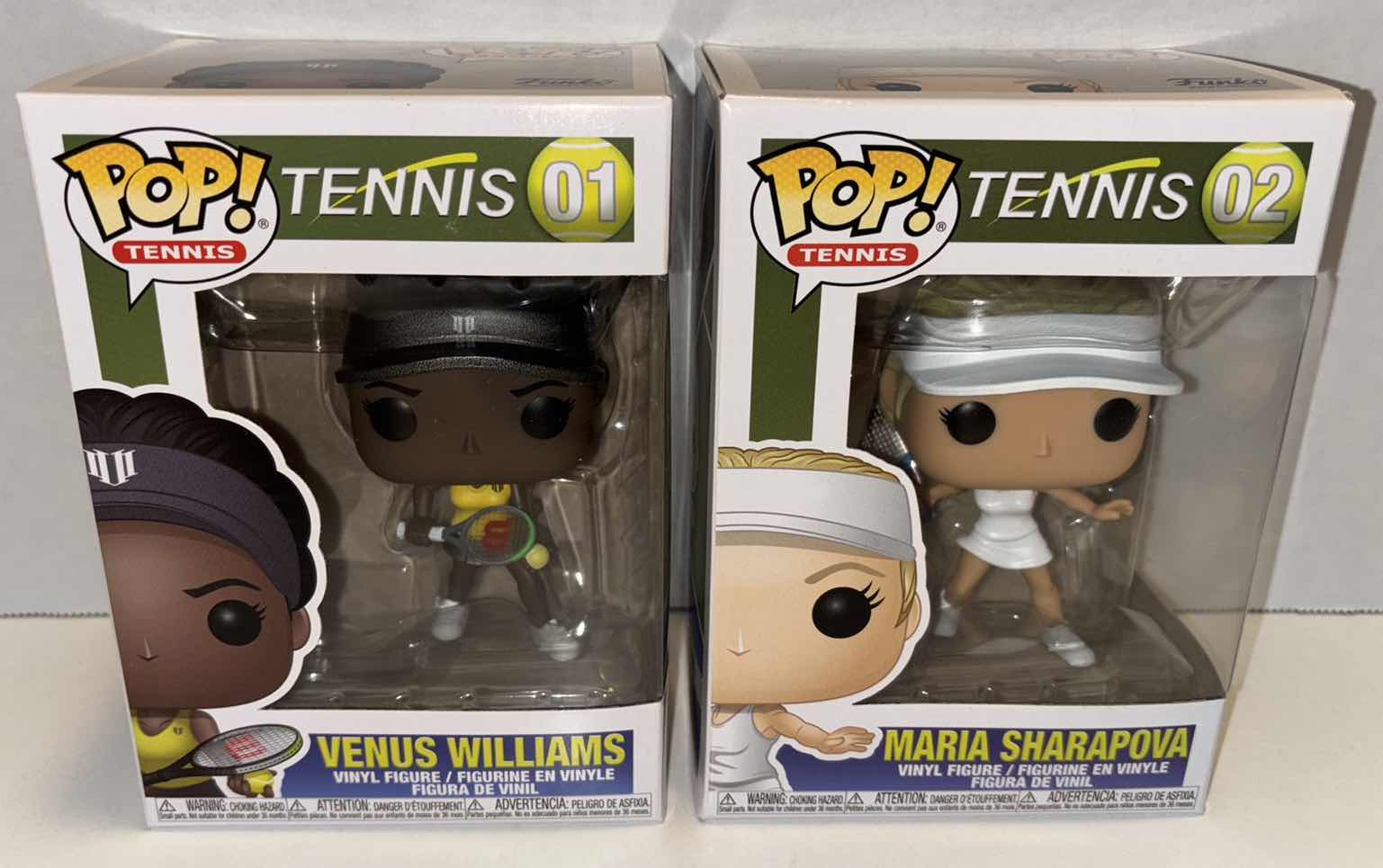 Photo 1 of NEW FUNKO POP! TENNIS VINYL FIGURE MIXED 6-PACK, #01 VENUS WILLIAMS (3) & #02 MARIA SHARAPOVA (3)