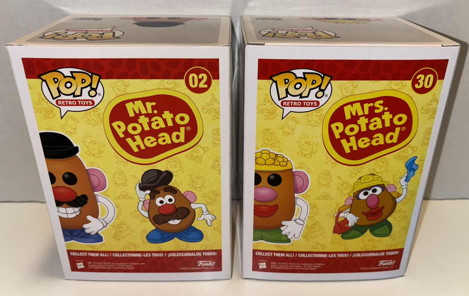 Photo 1 of NEW FUNKO POP! RETRO TOYS VINYL FIGURE MIXED 6-PACK, #02 MR. POTATO HEAD (3) & #30 MRS. POTATO HEAD (3)