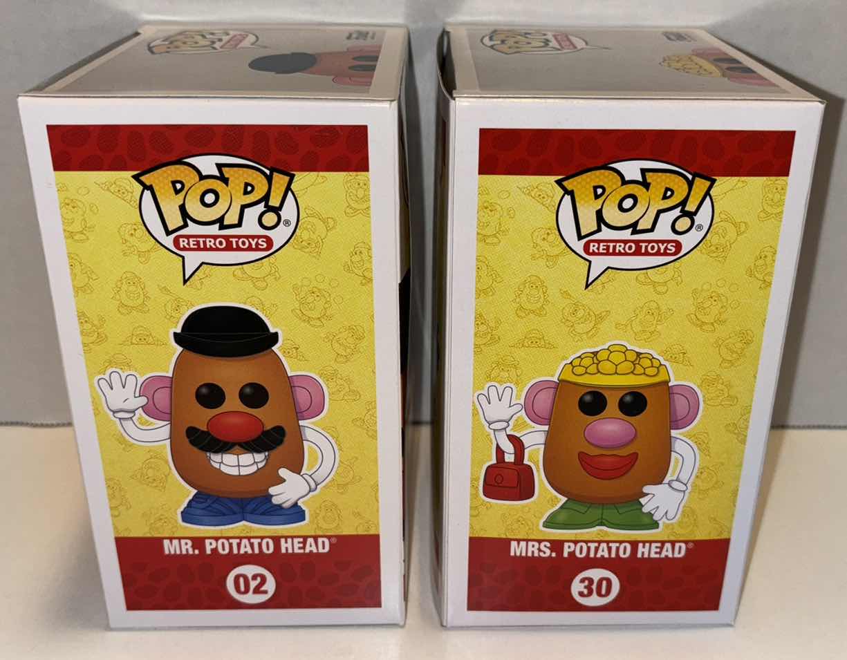 Photo 1 of NEW FUNKO POP! RETRO TOYS VINYL FIGURE MIXED 6-PACK, #02 MR. POTATO HEAD (3) & #30 MRS. POTATO HEAD (3)