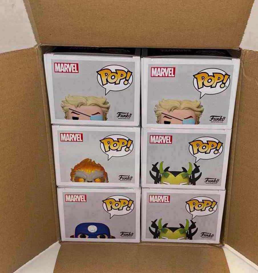 Photo 1 of NEW FUNKO POP! MARVEL INFINITY WARPS BOBBLE-HEAD VINYL FIGURE 6-PACK #’s 858 (1), 860 (1), 861 (2), 862 (2)