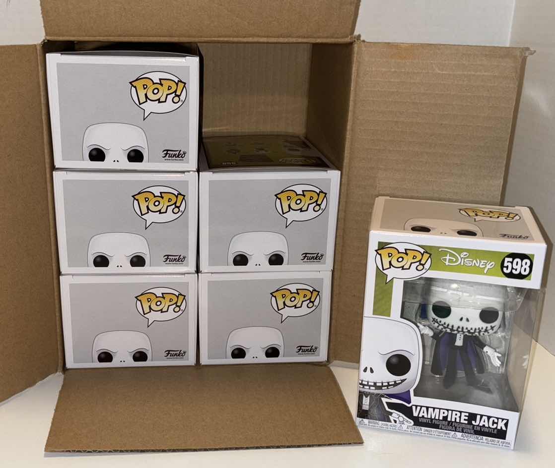 Photo 1 of NEW FUNKO POP! DISNEY VINYL FIGURE 6-PACK, NIGHTMARE BEFORE CHRISTMAS #598 VAMPIRE JACK