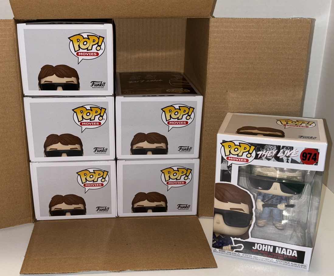 Photo 1 of NEW FUNKO POP! MOVIES VINYL FIGURE 6-PACK, THEY LIVE  #974 JOHN NADA