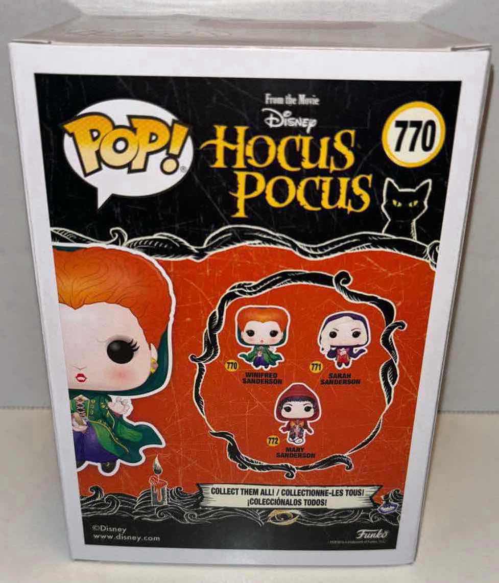 Photo 1 of NEW FUNKO POP! DISNEY VINYL FIGURE 6-PACK, HOCUS POCUS #770 WINIFRED SANDERSON FLYING