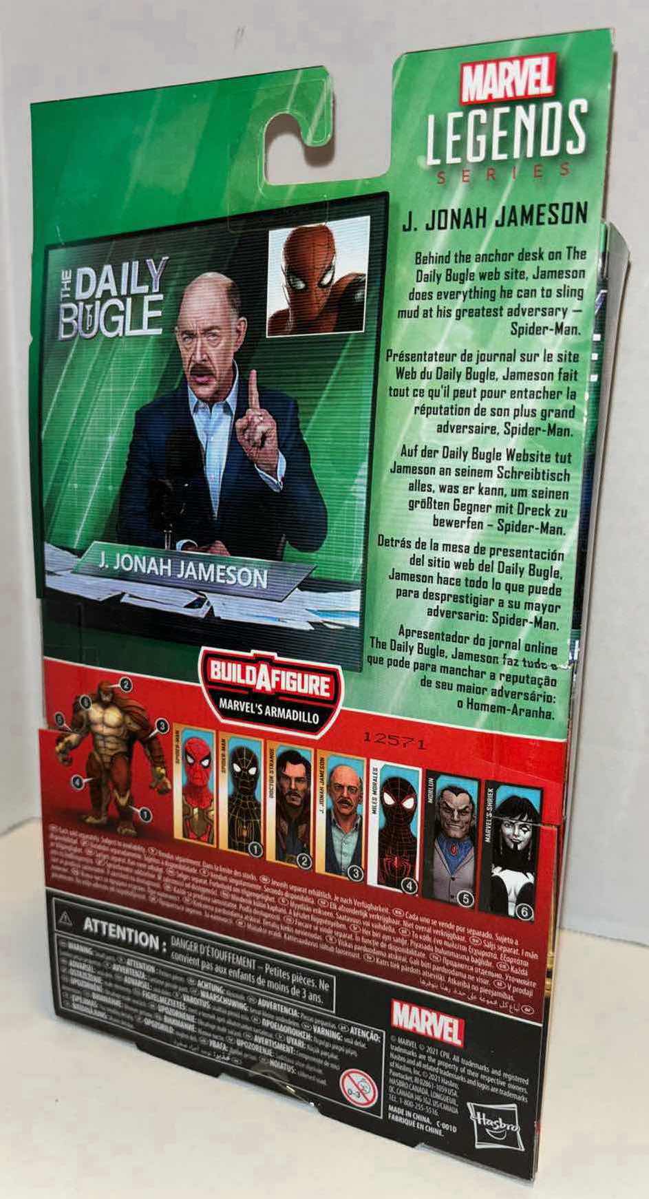 Photo 1 of NEW HASBRO MARVEL STUDIOS LEGENDS SERIES ACTION FIGURE & ACCESSORIES, SPIDER-MAN “J. JONAH JAMESON” (2)