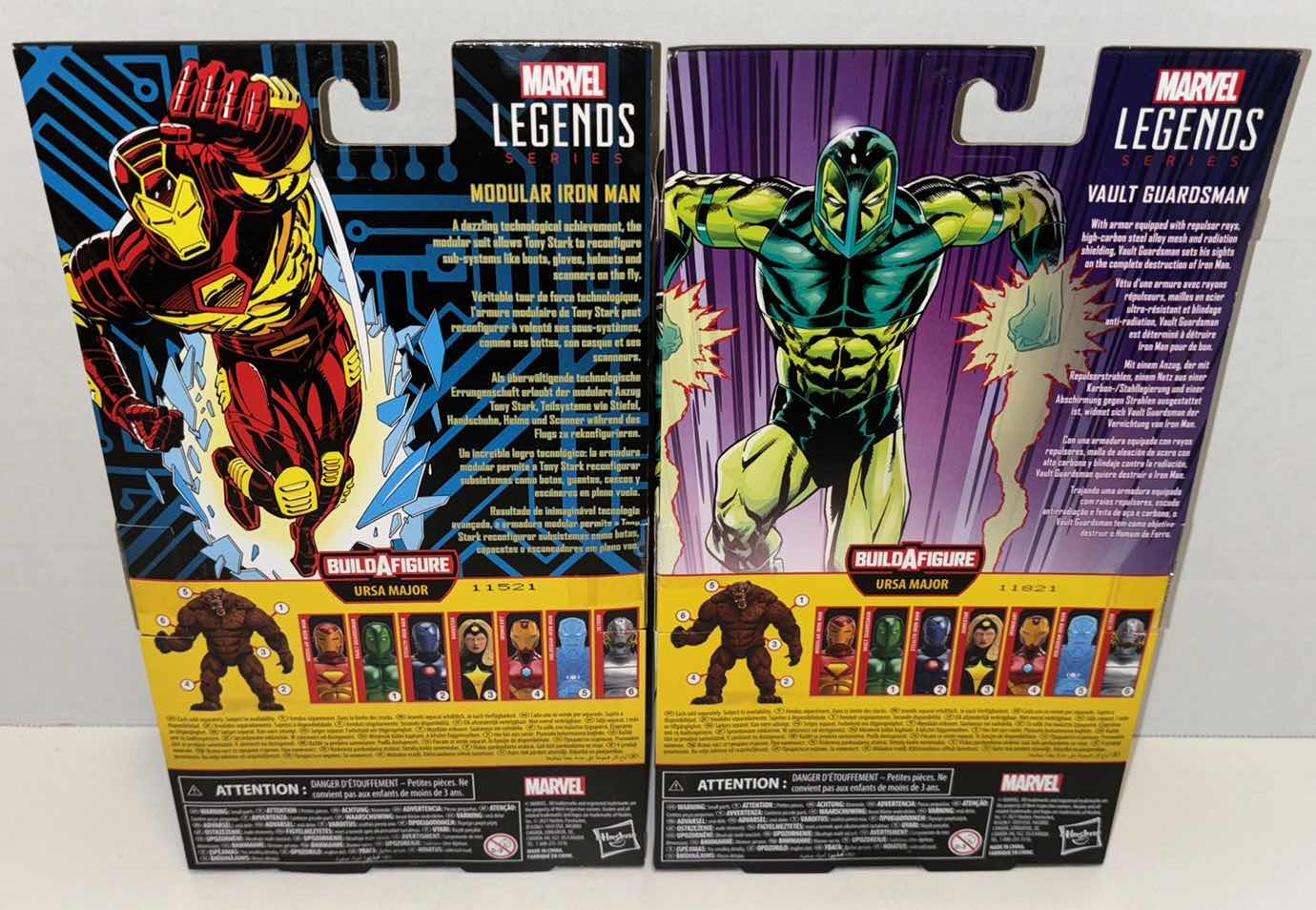 Photo 1 of NEW HASBRO MARVEL LEGENDS SERIES IRON MAN 2-PACK ACTION FIGURE & ACCESSORIES, “MODULAR IRON MAN” & “VAULT GUARDSMAN”
