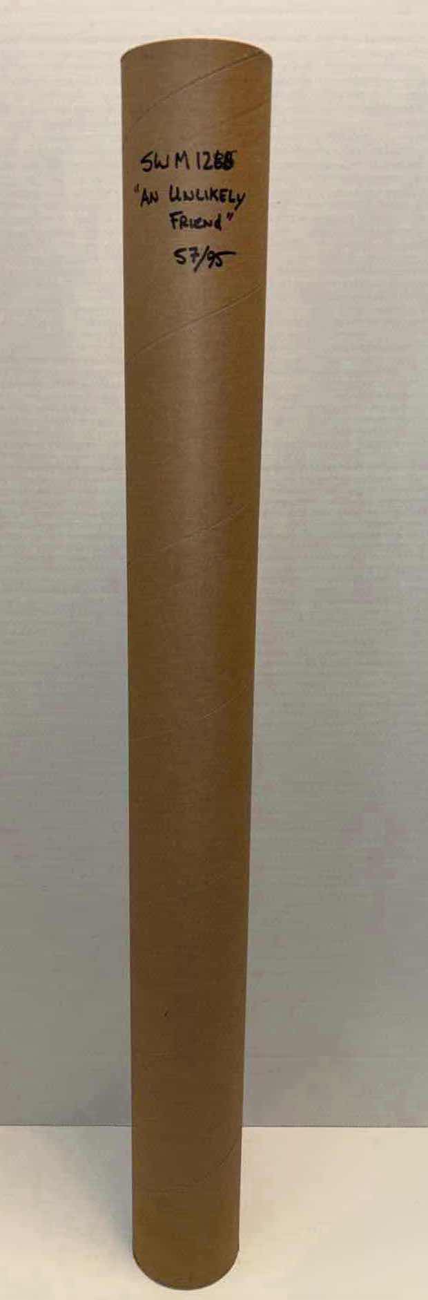 Photo 1 of NEW ACME ARCHIVES DIRECT STAR WARS OFFICIALLY LICENSED 22” X 16.5” GICLEE ON ROLLED CANVAS W/COA, “AN UNLIKELY FRIEND” BY CHRISTOPHER CLARK, #57 OF 95 PC HAND-NUMBERED EDITION (SKU: SWM1286)