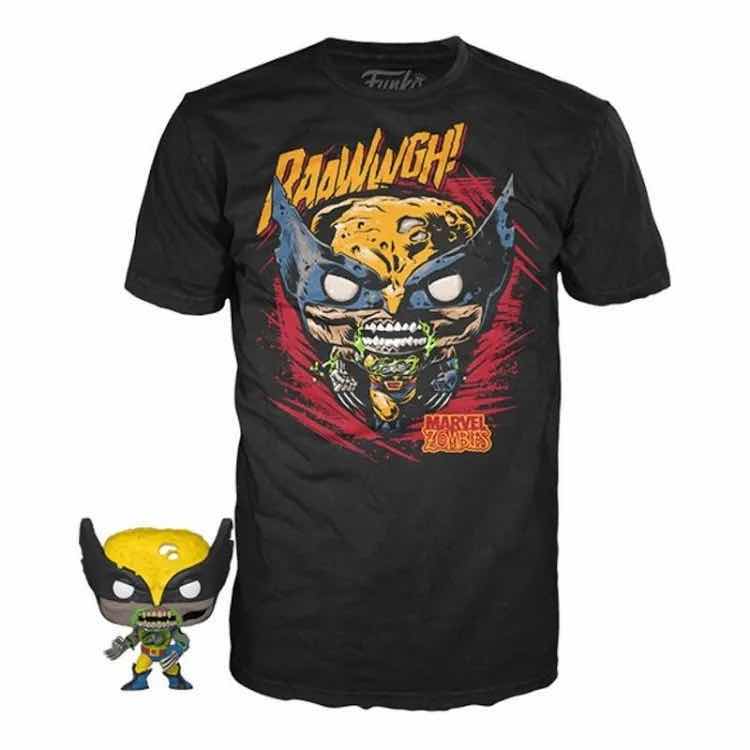Photo 1 of NEW FUNKO POCKET POP! & TEE, “ZOMBIE WOLVERINE” T-SHIRT & POP! MINI FIGURE (BLACK, SIZE SMALL)