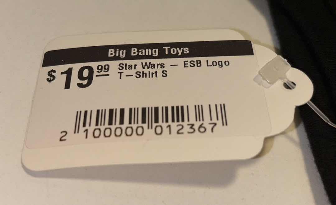 Photo 2 of NEW STAR WARS THE EMPIRE STRIKES BACK T-SHIRT (BLACK, SMALL)