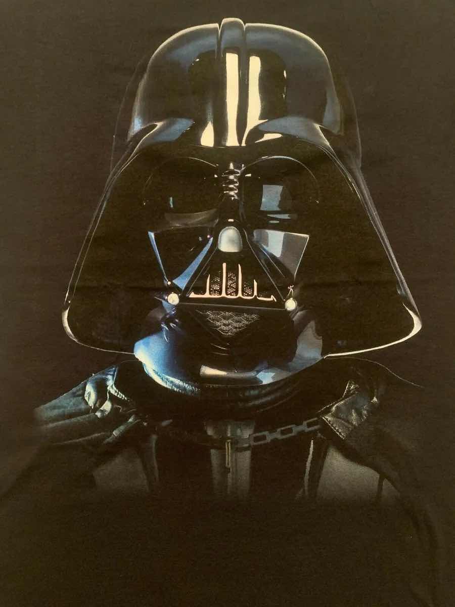Photo 1 of NEW STAR WARS VADER MASK T-SHIRT (BLACK, SMALL)