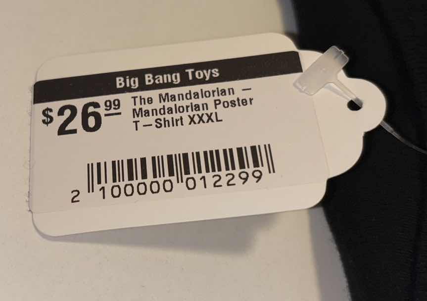 Photo 1 of NEW STAR WARS THE MANDALORIAN “MANDALORIAN POSTER” T-SHIRT (BLACK, 3XL)