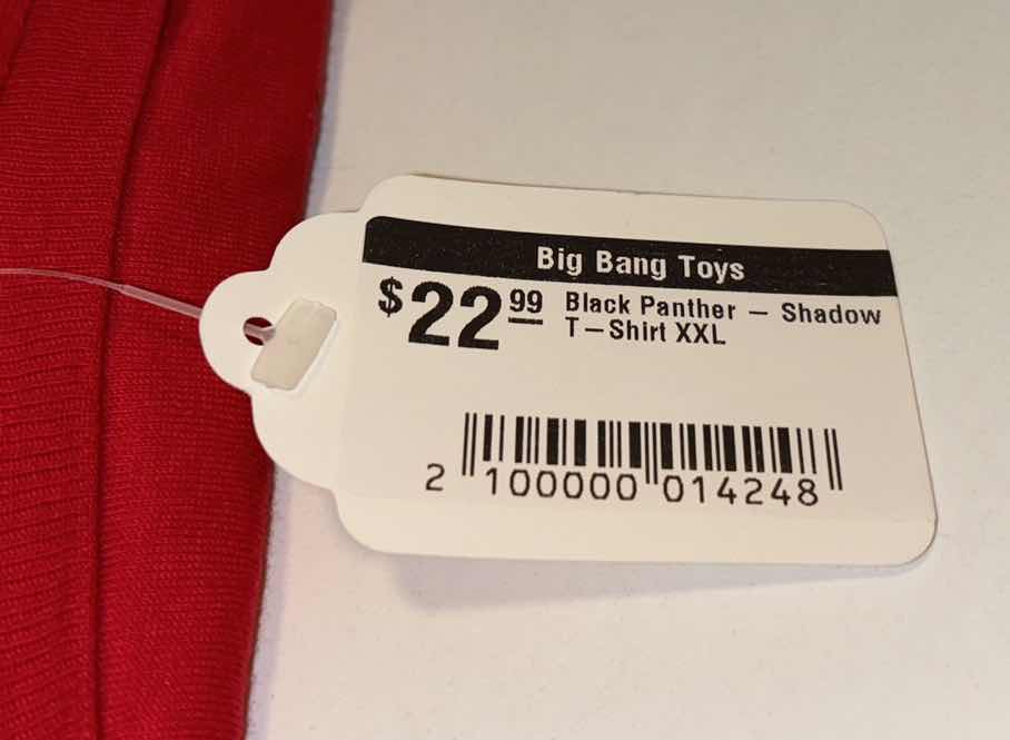 Photo 1 of NEW BLACK PANTHER SHADOW T-SHIRT (RED, 2XL)