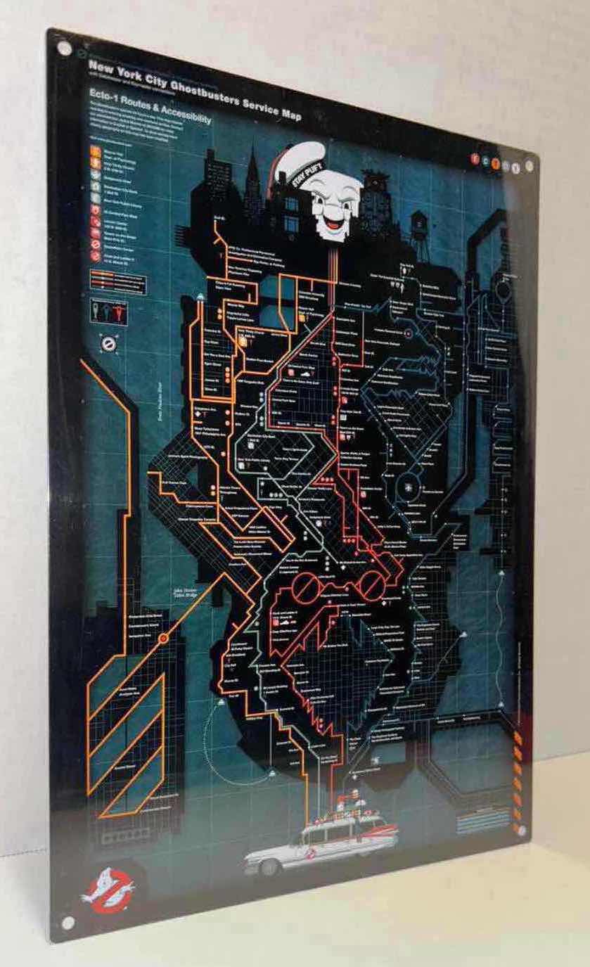 Photo 1 of NEW FACTORY ENTERTAINMENT GHOSTBUSTERS 3-PACK BUNDLE METAL SIGNS