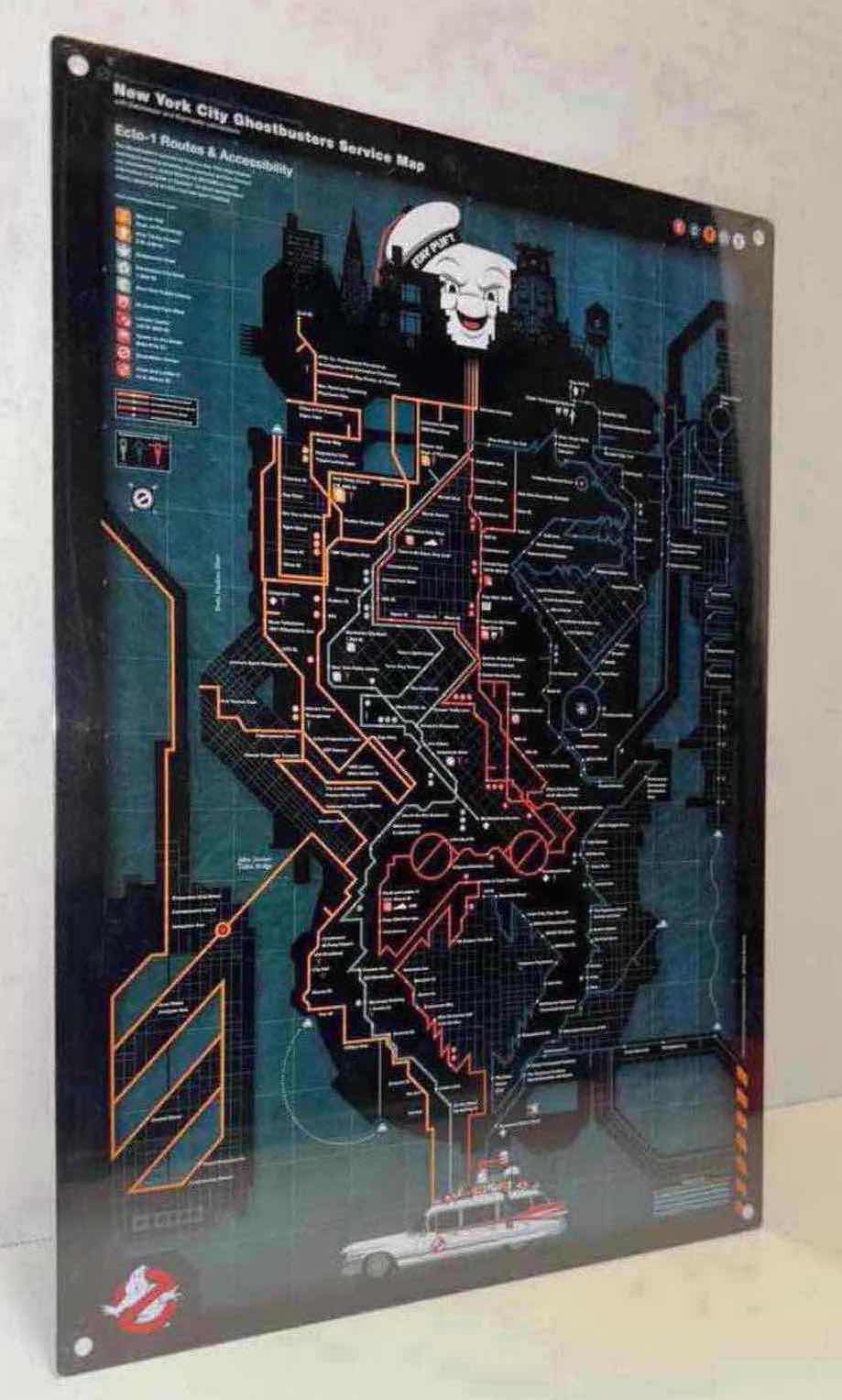 Photo 1 of NEW FACTORY ENTERTAINMENT GHOSTBUSTERS 3-PACK BUNDLE METAL SIGNS