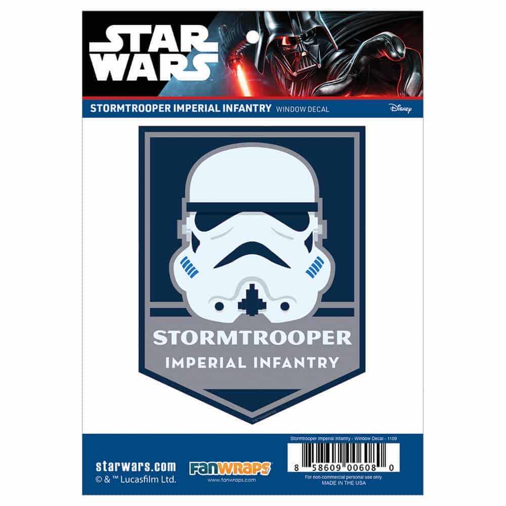 Photo 1 of NEW FANWRAPS 34 PC BUNDLE PACK STAR WARS BAD BATCH CLONE FORCE 99 DEVICE DECALS (11) & STORMTROOPER IMPERIAL INFANTRY BADGE WINDOW DECALS (23)