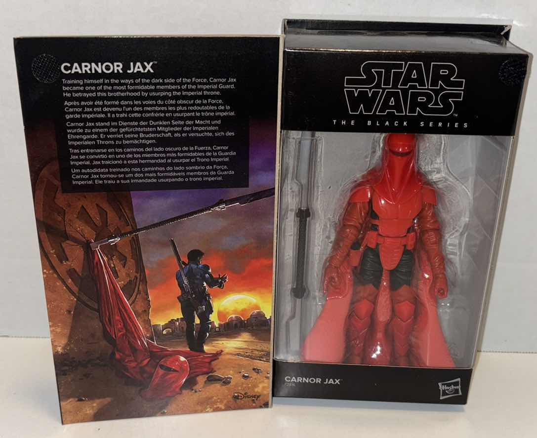 Photo 1 of NEW HASBRO STAR WARS LUCAS FILM LTD 50TH ANNIVERSARY ACTION FIGURE & ACCESSORIES, STAR WARS CRIMSON EMPIRE “CARNOR JAX” (1)