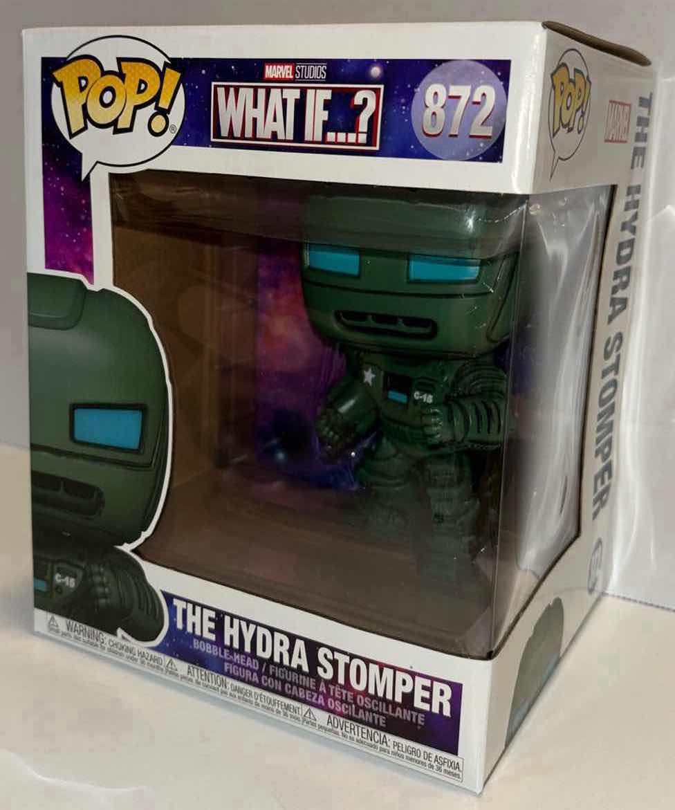 Photo 1 of NEW FUNKO POP! MARVEL STUDIOS WHAT IF…? BOBBLE-HEAD VINYL 6” SUPER SIZED POP FIGURE, #872 “THE HYDRA STOMPER”