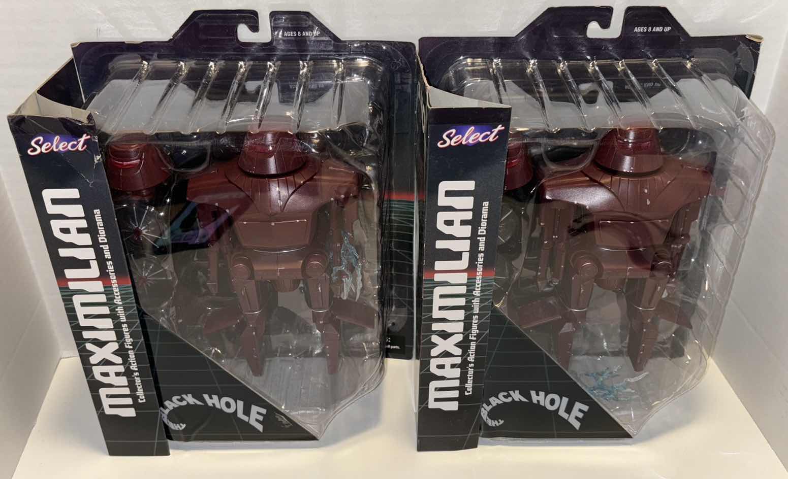 Photo 1 of NEW DIAMOND SELECT TOYS THE BLACK HOLE “MAXIMILIAN” COLLECTORS ACTION FIGURE W ACCESSORIES & DIORAMA (2-PACK BUNDLE)