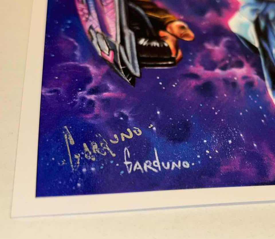 Photo 1 of VICTOR GARDUNO “THE PATRIOTS 2” 11” X 17” INFINITY GLOSS UNFRAMED PRINT W EMBOSSED SEAL, DIGITAL SIGNATURE & OFFICIAL SIGNATURE W COA INCLUDED, STORED IN A RIGID PRINT PROTECTOR SLEEVE