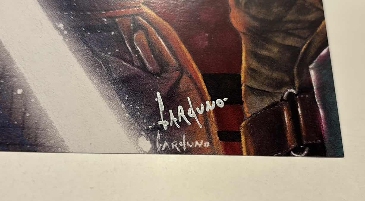 Photo 1 of VICTOR GARDUNO AHSOKA TANO 11” X 17” INFINITY GLOSS UNFRAMED PRINT W EMBOSSED SEAL, DIGITAL SIGNATURE & OFFICIAL SIGNATURE W COA INCLUDED, STORED IN A RIGID PRINT PROTECTOR SLEEVE