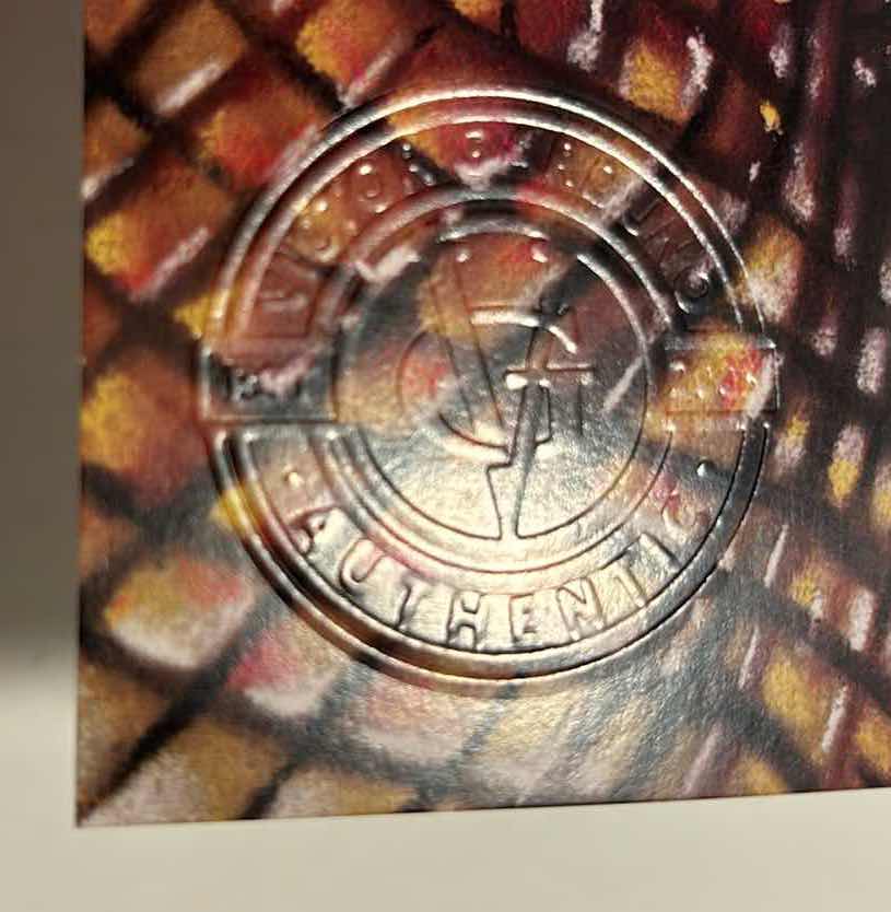 Photo 1 of VICTOR GARDUNO AQUAMAN 11” X 17” INFINITY GLOSS UNFRAMED PRINT W EMBOSSED SEAL, DIGITAL SIGNATURE & OFFICIAL SIGNATURE W COA INCLUDED, STORED IN A RIGID PRINT PROTECTOR SLEEVE