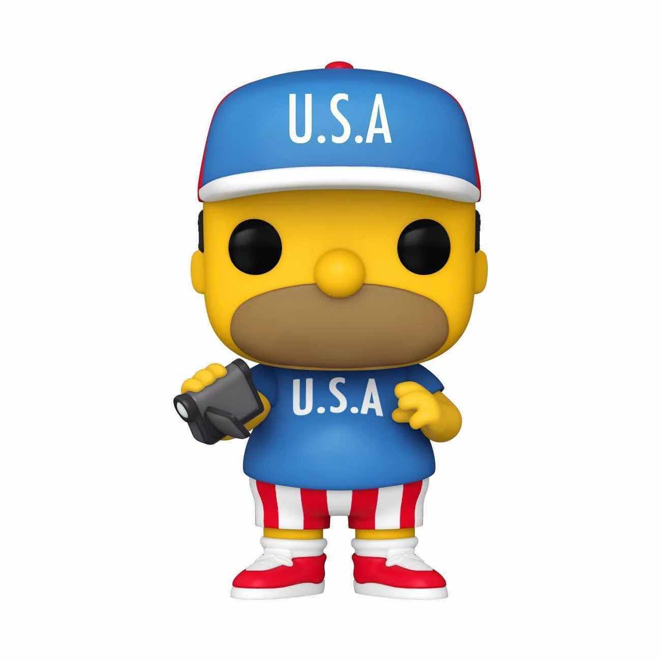 Photo 2 of NEW FUNKO POCKET POP! VINYL FIGURE KEYCHAIN, THE SIMPSONS “U.S.A. HOMER” 2-PACK